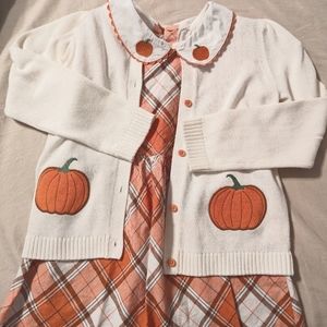 Girls Fall Dress and Sweater